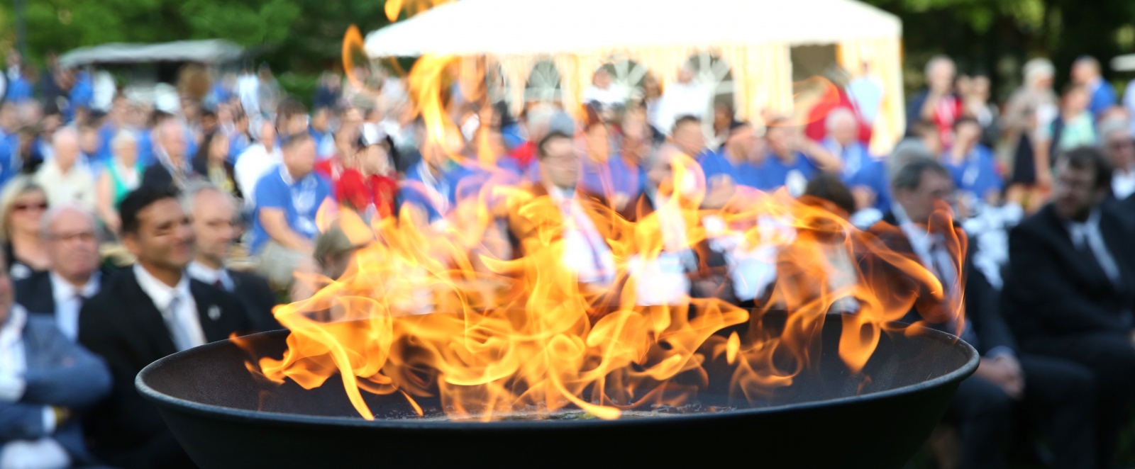 Entzündete Flamme der MAKKABI Games