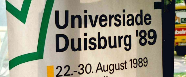 Banner von der Universiade 1989