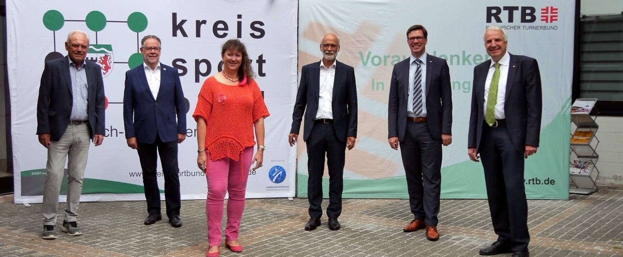 Staatssekretärin Milz mit Mitgliedern des Kreissportbund Rheinisch-Bergischer Kreis e.V.