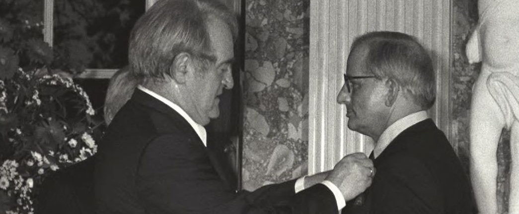 Johannes Rau und Hans Günter Winkler 