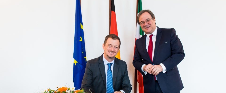 Ministerpräsident Armin Laschet empfängt den Präsidenten des Internationalen Paralympischen Komitees