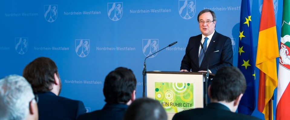 Ministerpräsident Armin Laschet während seiner Ansprache.