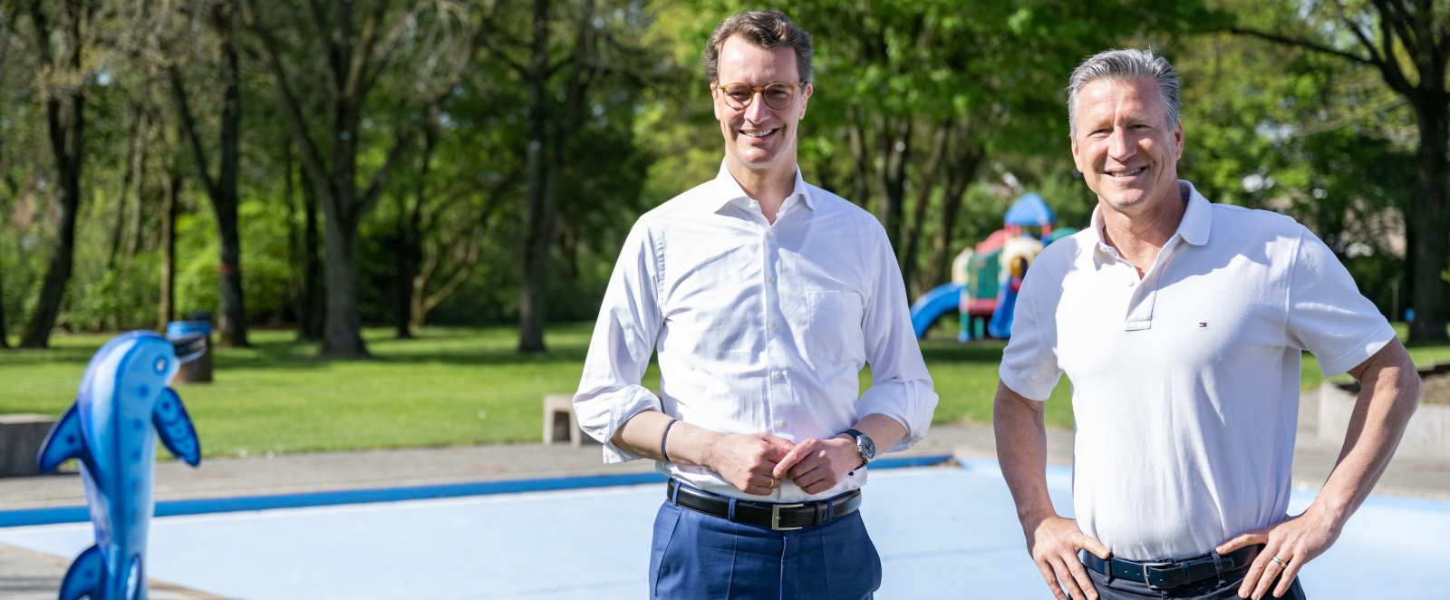 Hendrik Wüst mit Christian Keller