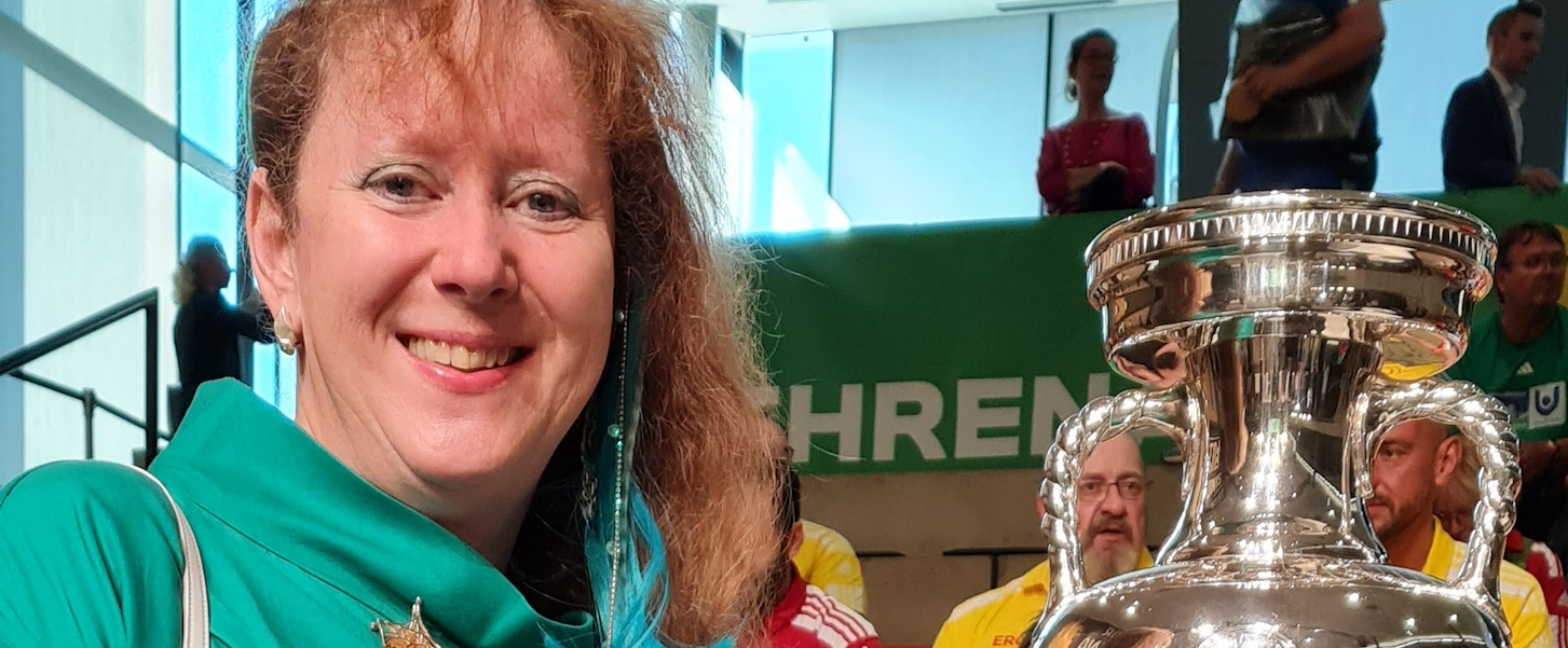 Andrea Milz beim Launch des Volunteer Programms