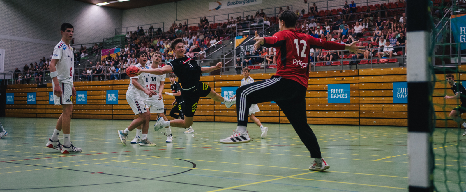 Die Handballer präsentierten sich ebenfalls