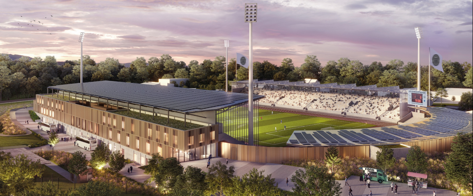 Planungsentwurf Lohrheidestadion
