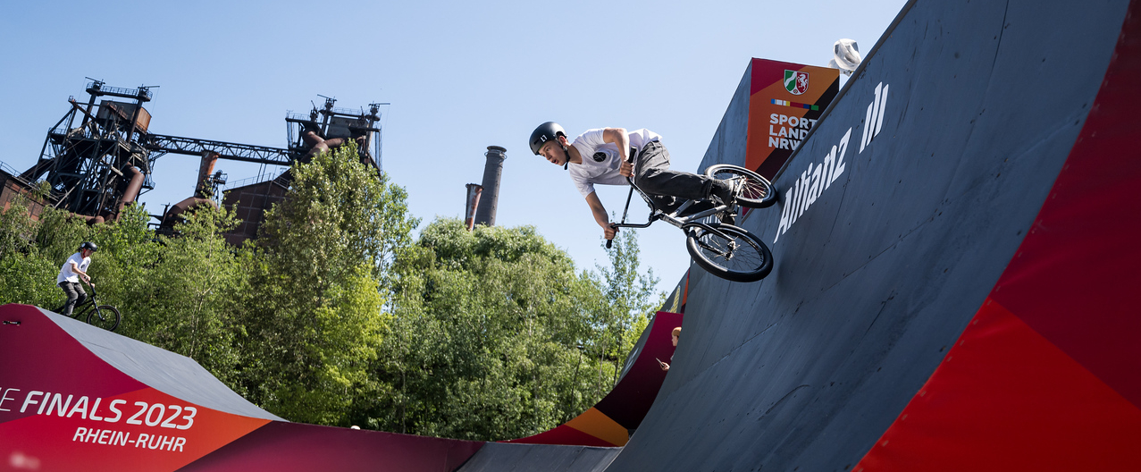 BMX-Fahrer in Duisburg
