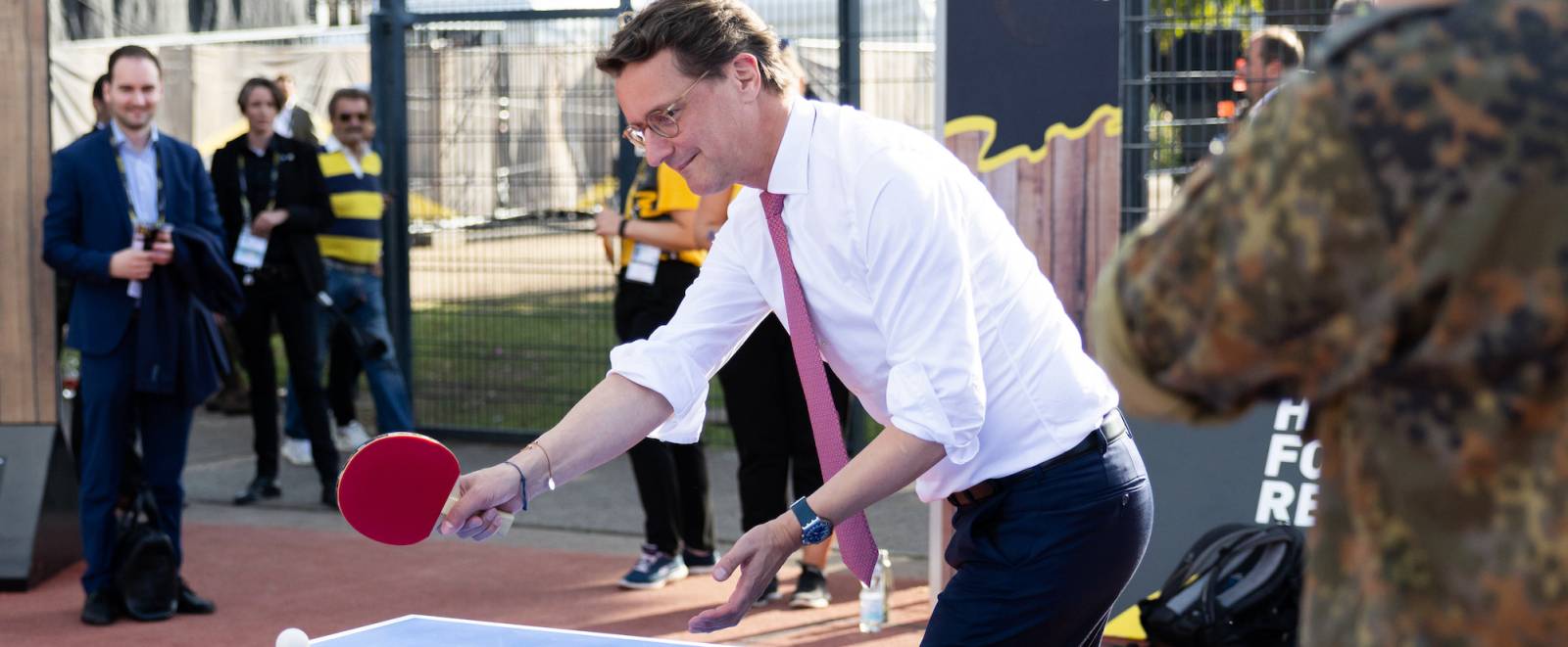Ministerpräsident Hendrik Wüst besucht die Invictus Games 2023 In Düsseldorf
