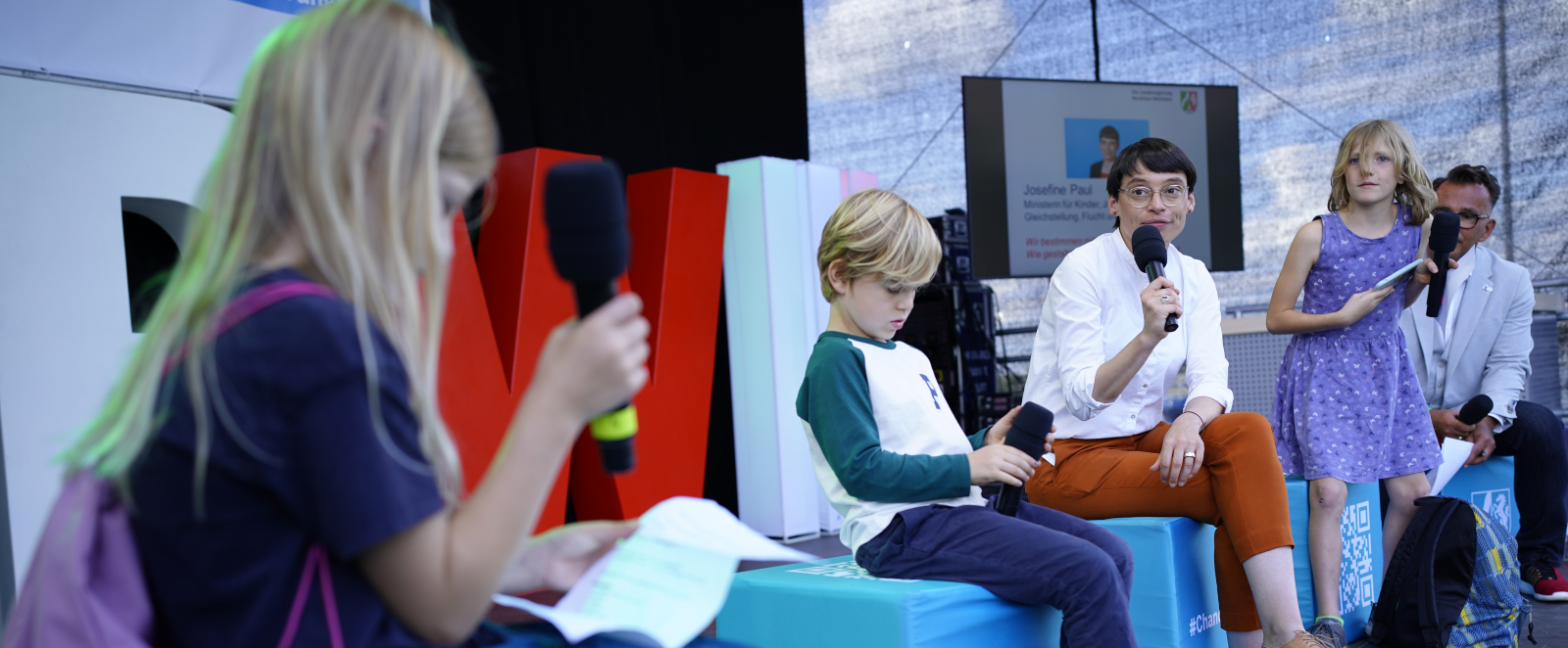 Josefine Paul wurde von Kindern interviewt