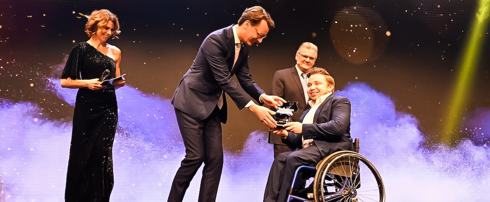 Valentin Baus auf der Bühne