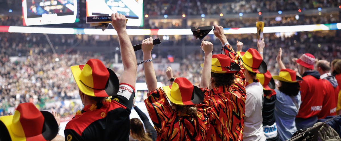 Handballfans in der Lanxess arena