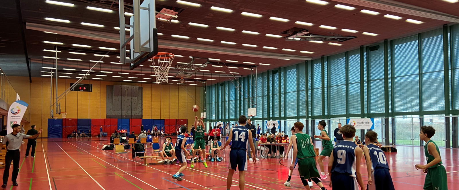 Ein Basketball-Spiel