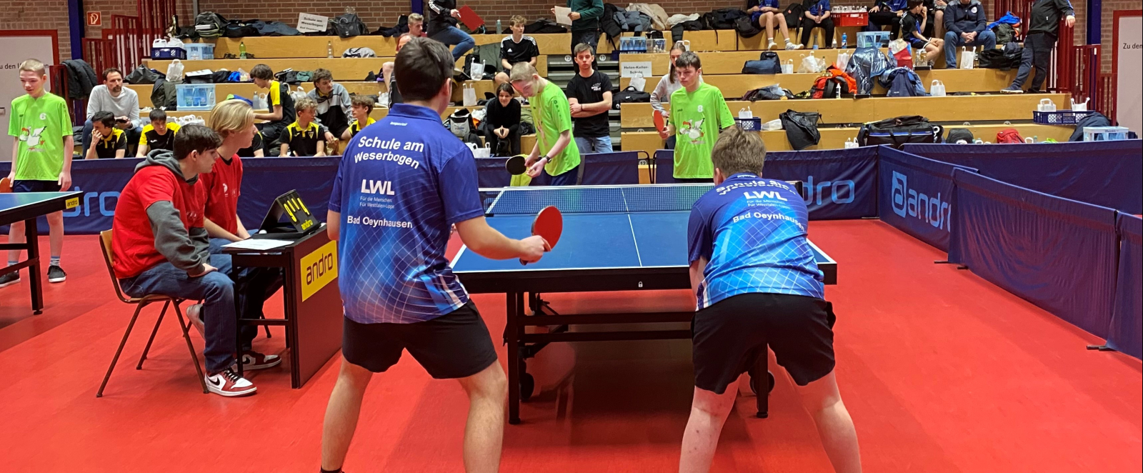 Ein Tischtennis-Spiel