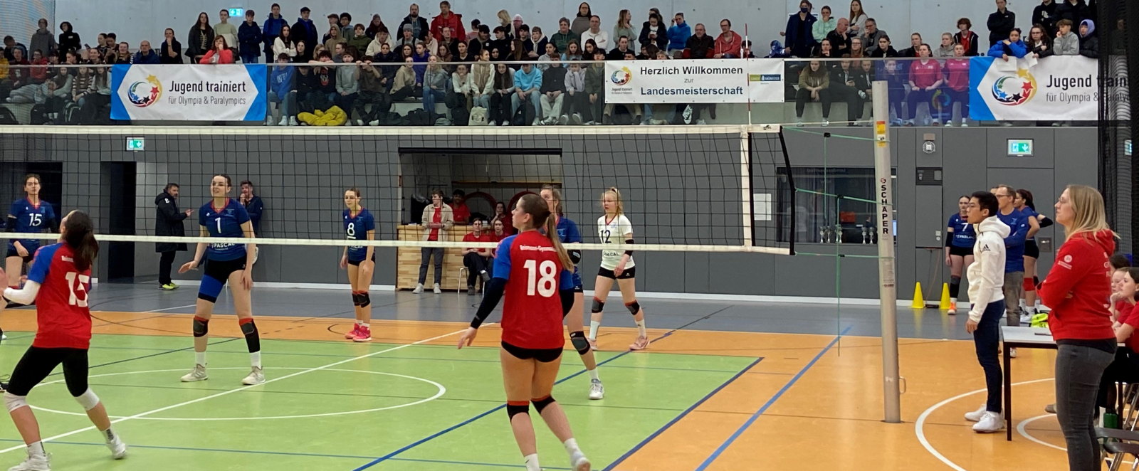 Ein Volleyball-Spiel