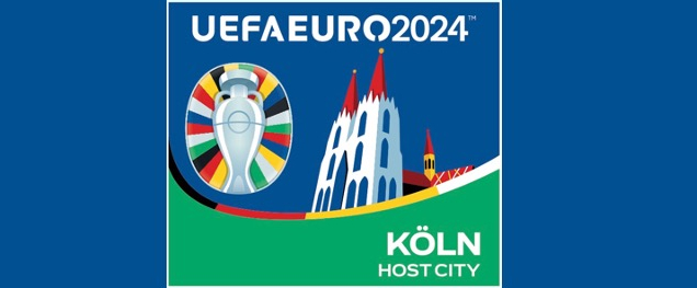 Eine Grafik zur UEFA Euro 2024 Host City Köln