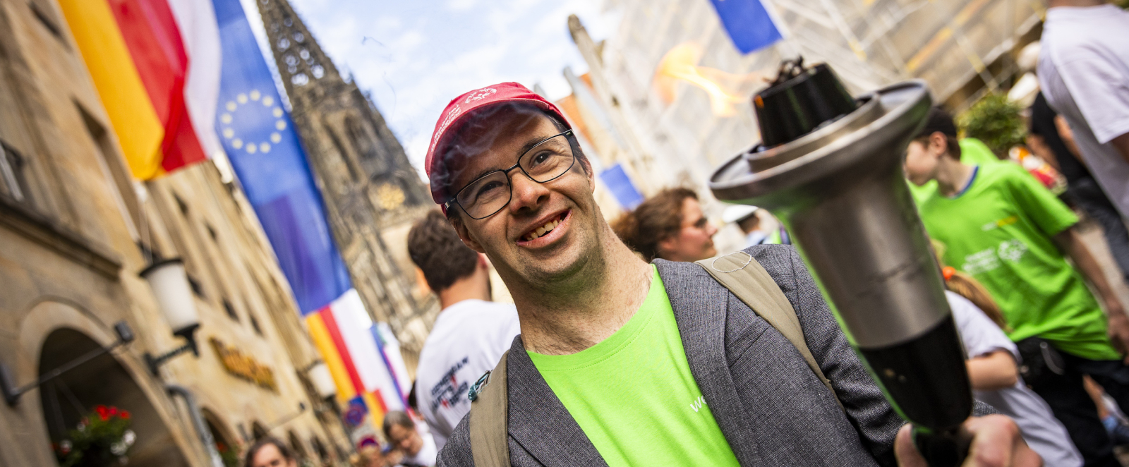 Ein Bild vom Fackellauf