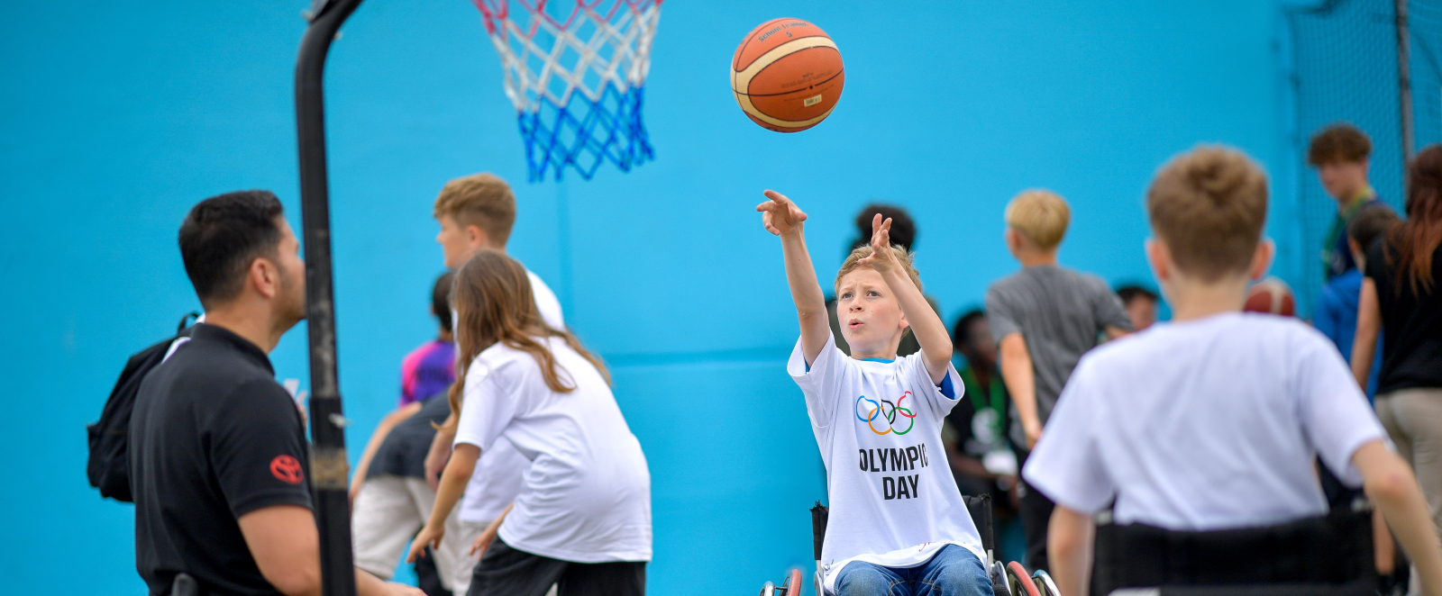 Ein Bild vom Rollstuhlbasketball
