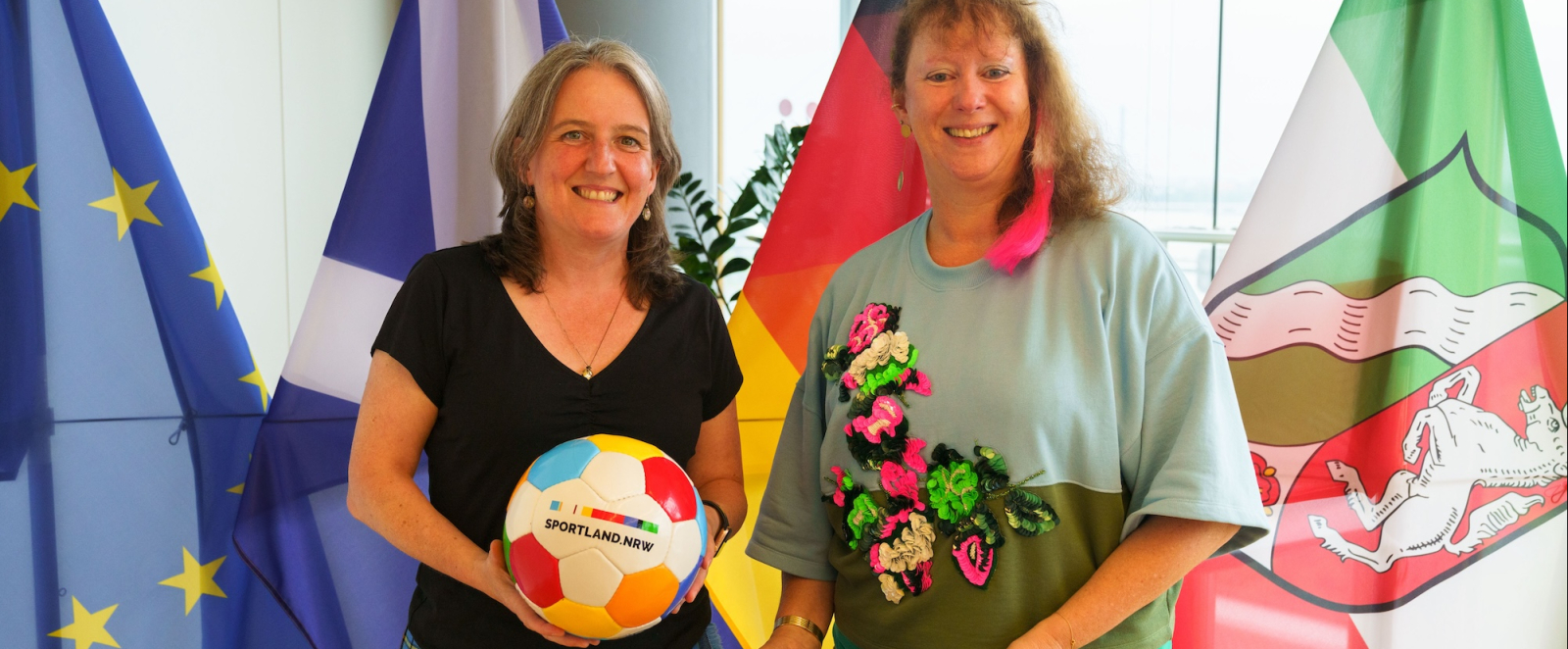 Andrea Milz mit der schottischen Ministerin