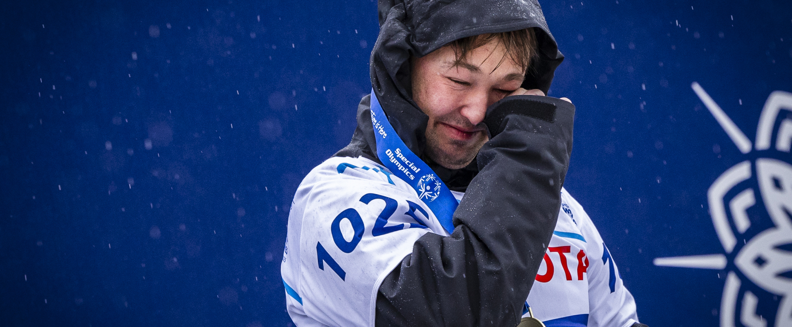 Steven Wilkinson bei Siegerehrung
