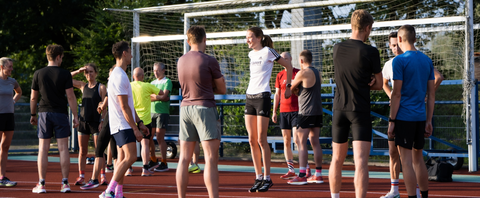 Katharina Wehr beim Lauftraining