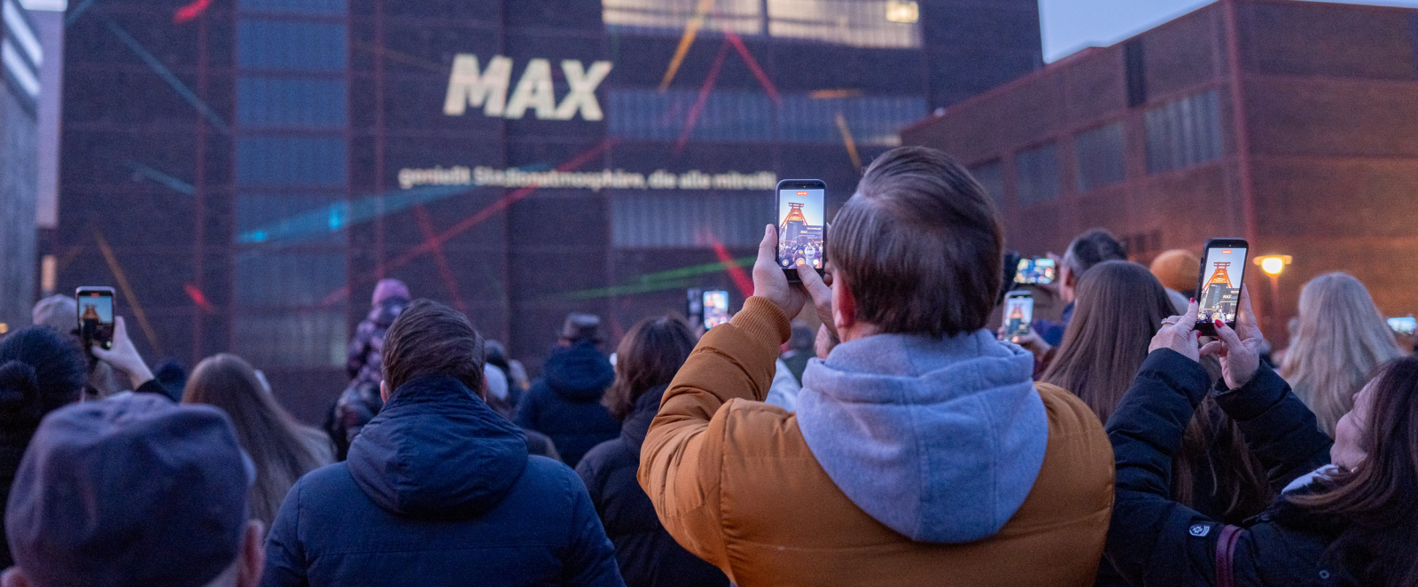 Illumination zum Kampagnenstart in der Zeche Zollverein