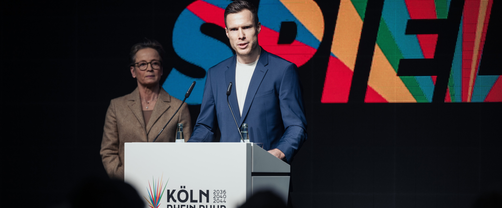 Markus Rehm bei der Pressekonferenz