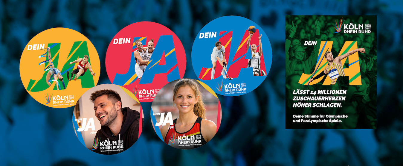 Grafik zur Olympiabewerbung NRW