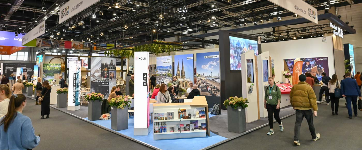 Stand des Tourismusverbandes NRW auf der ITB 2025