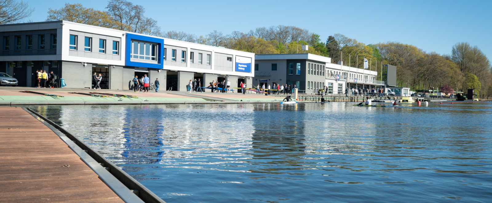 Blick auf die Regattabahn in Duisburg