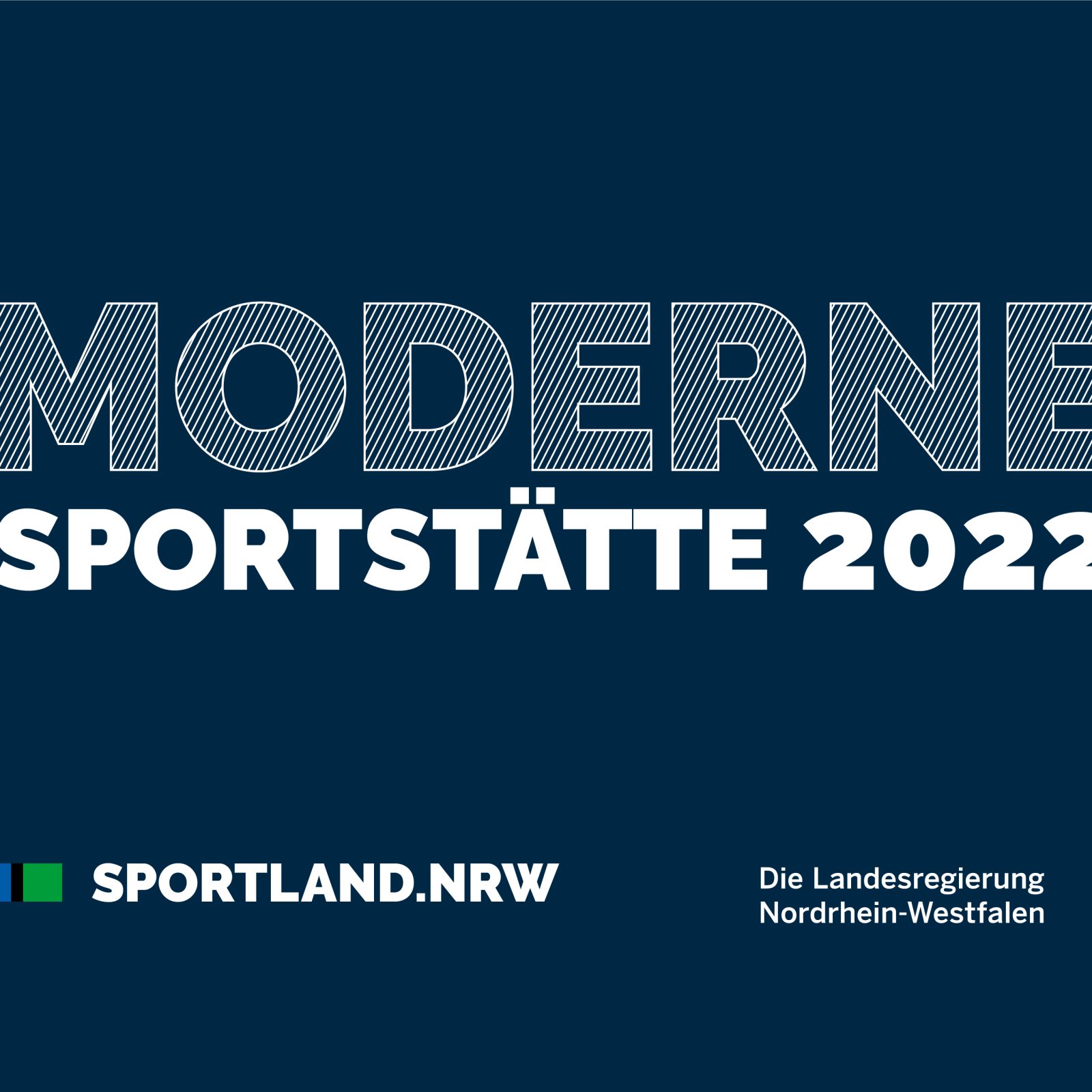 Schild Moderne Sportstätte 2022
