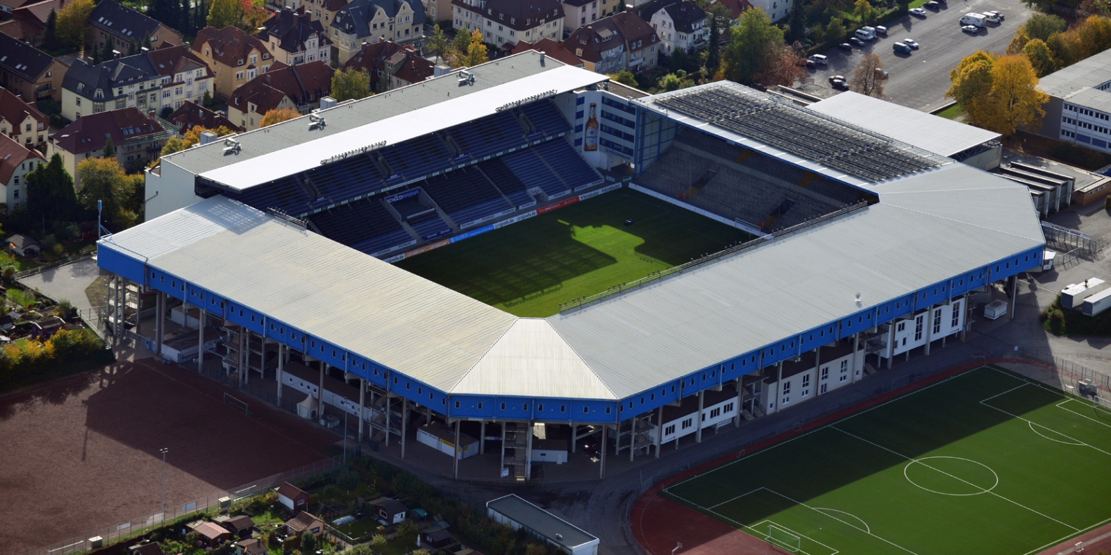 Stadion Bielefeld aus der Vogelperspektive