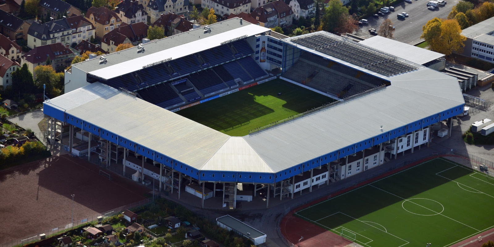 Stadion Bielefeld aus der Vogelperspektive