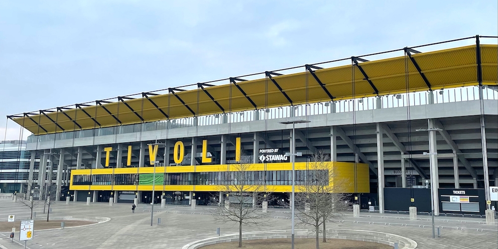 Stadion Aachen aus der Außenansicht