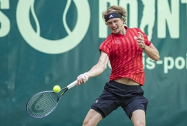 Alexander Zverev beim Vorhandschlag