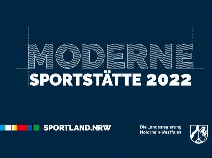 Schild Moderne Sportstätte 2022