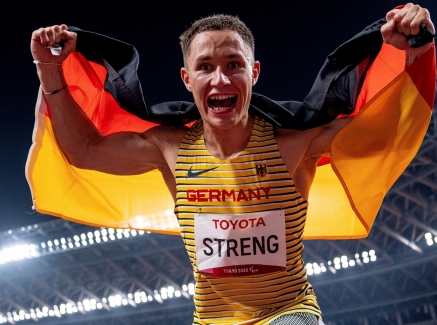 Sprinter Felix Streng holt Gold für das Sportland.NRW.