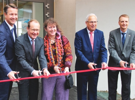 Neue Funktionsgebäude an der Bob- und Rodelbahn in Winterberg