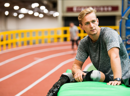 Johannes Floors beim Training