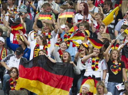 Deutschland Fans im Stadion