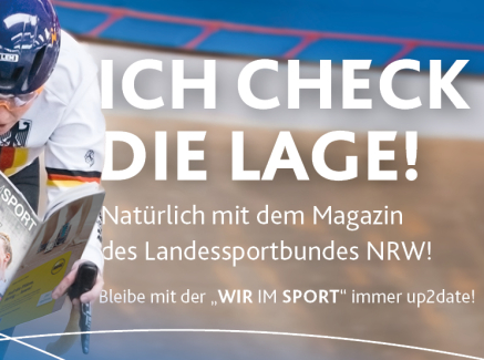 Titelbild für das Magazin "Wir im Sport"