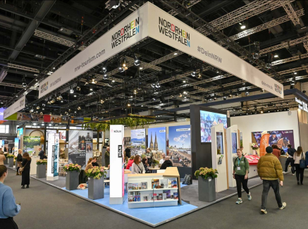 Stand des Tourismusverbandes NRW auf der ITB 2025