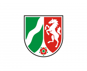 Das Wappen des Landes Nordrhein-Westfalen 