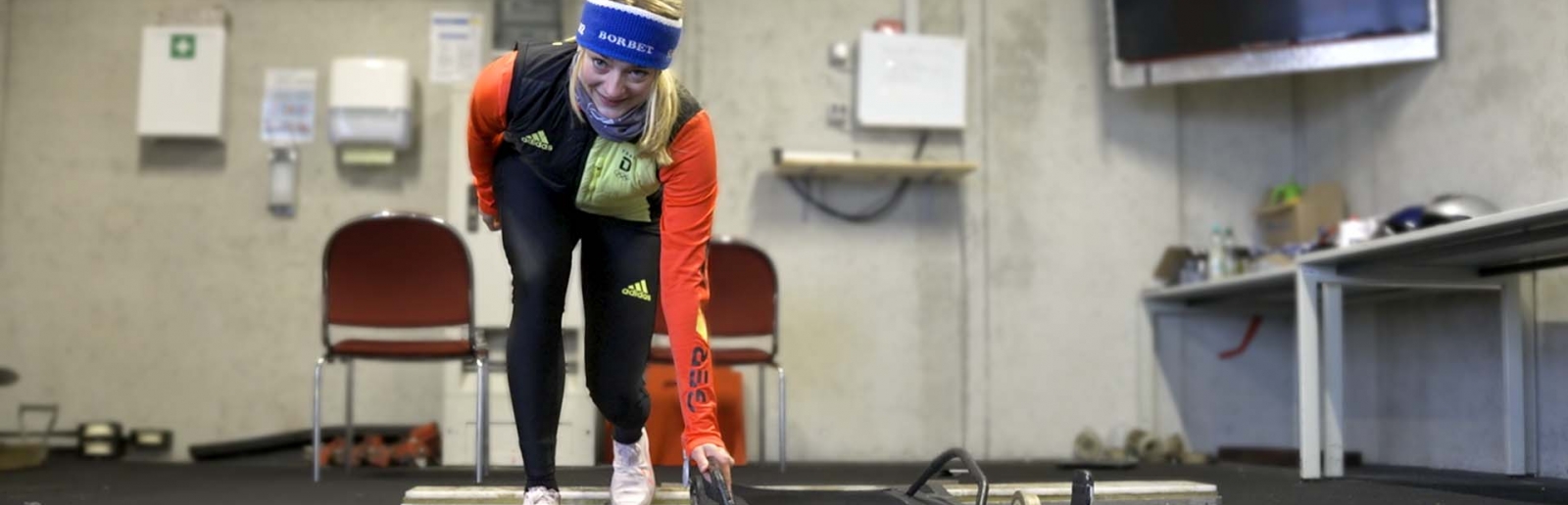 Hannah Neise beim Skeleton