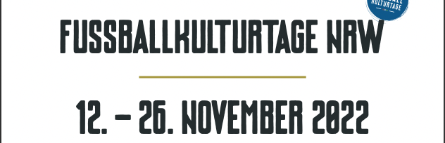 Schriftzug Fussballkulturtage NRW