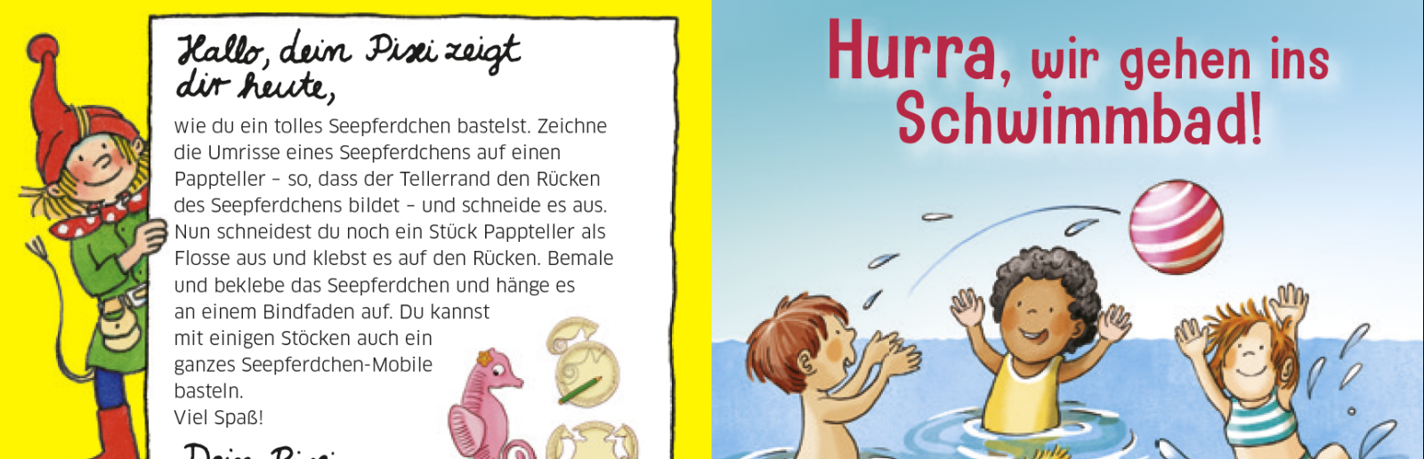 Umschlag des Pixie-Buch zum Schwimmenlernen