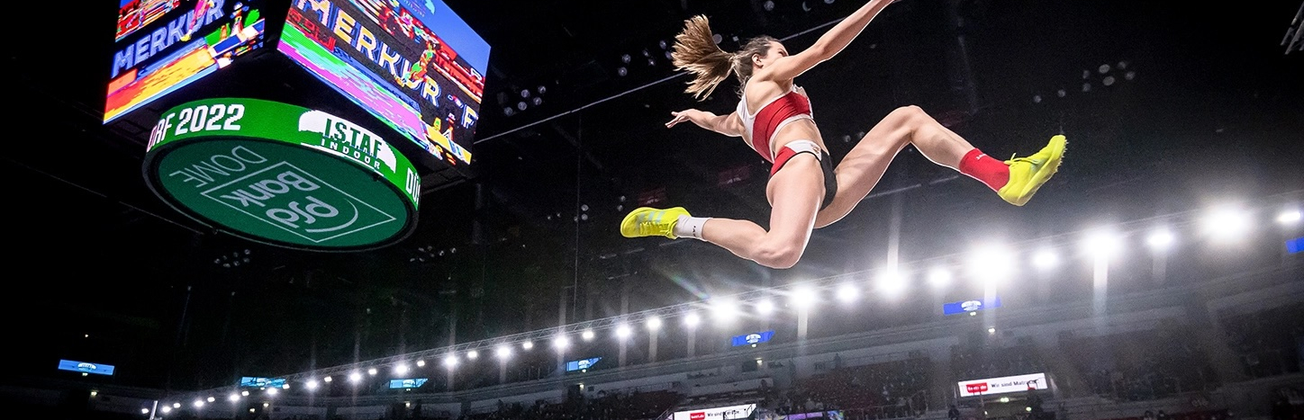 Springerin beim ISTAF in Düssedorf