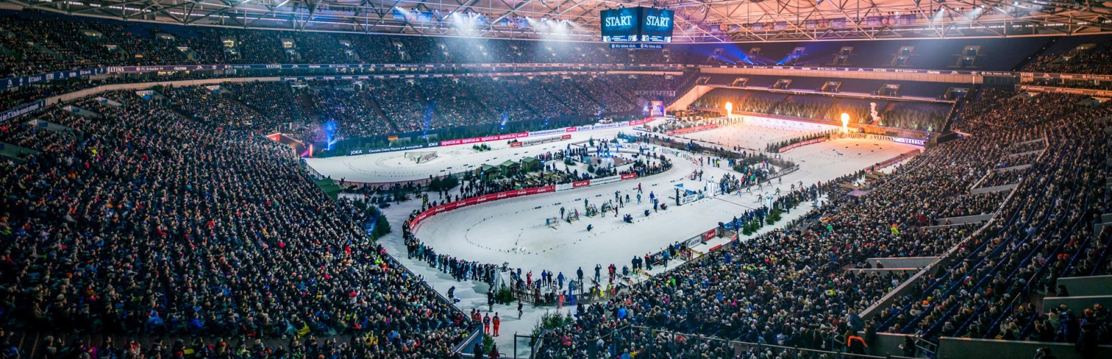 Foto Innenraum beim Biathlon auf Schalke