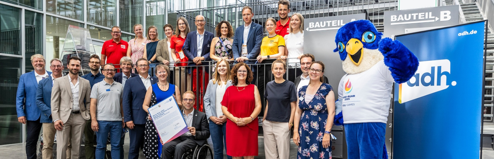 Gruppe der Teilnehmenden am Sports und Inclusion Summit