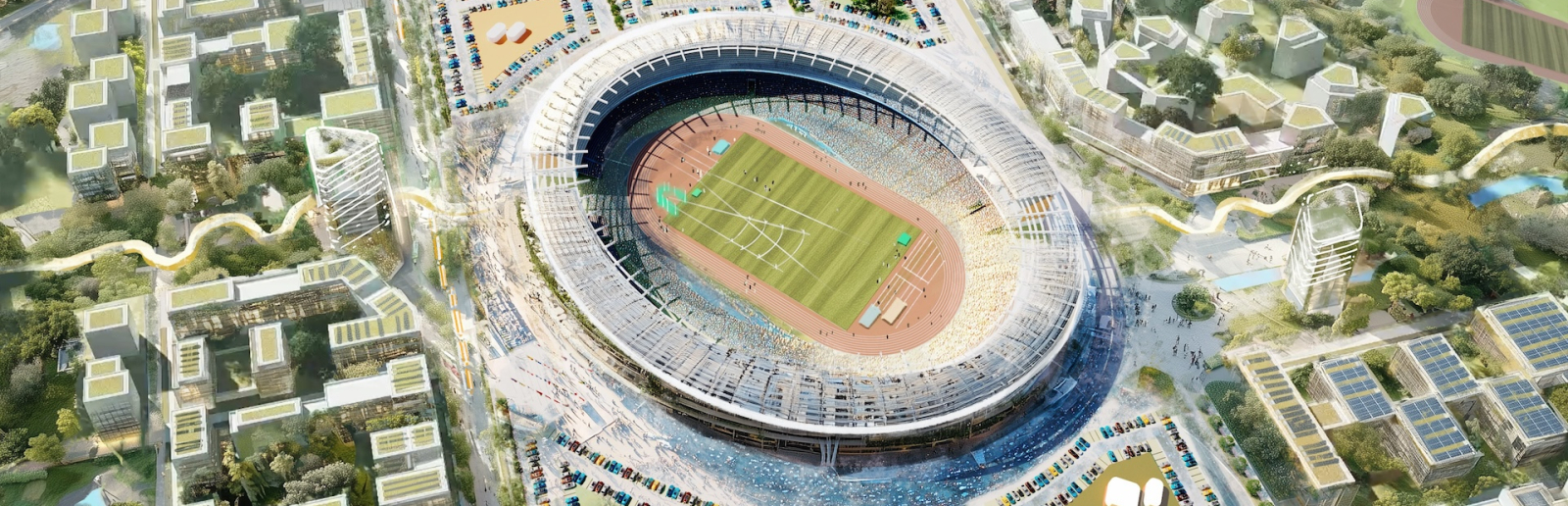 Modulares Stadion in der Übersicht