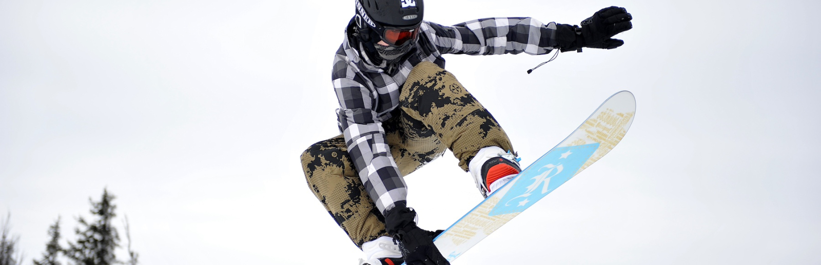 Snowboarder in Aktion